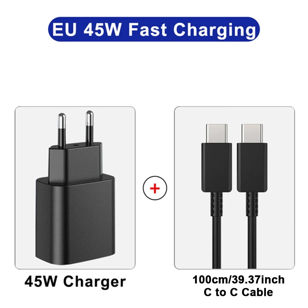 45W PD Super fast charge for  S22 S23 Ultra