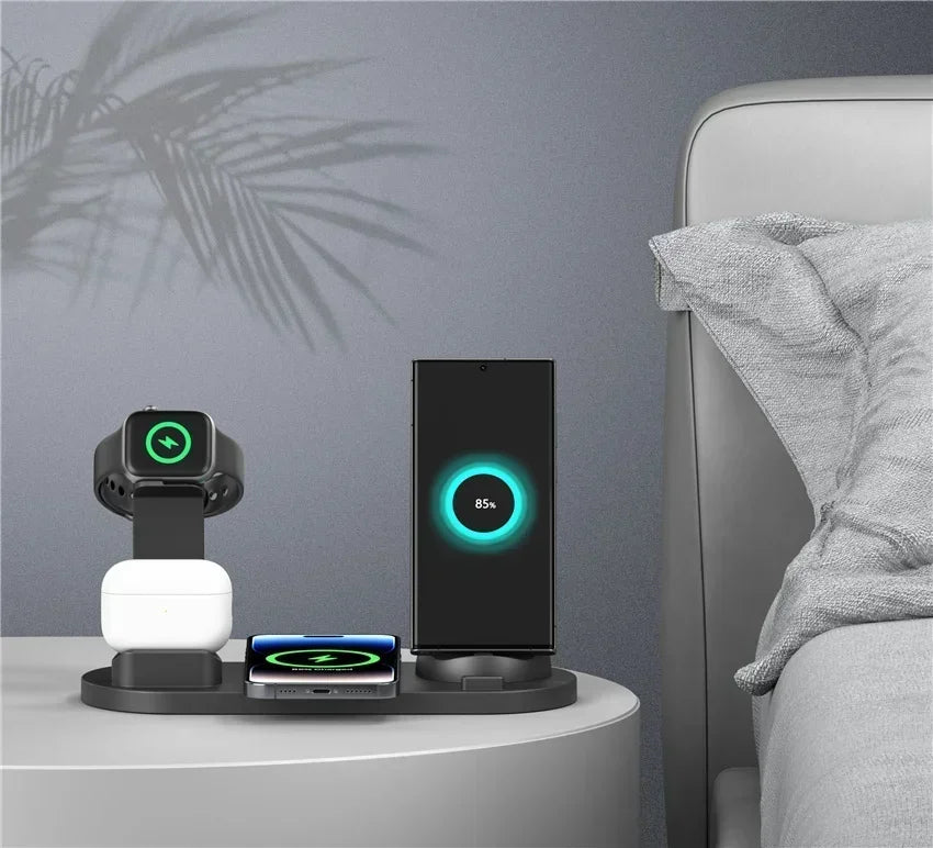120W 7 in 1 Wireless Chargers Stand
