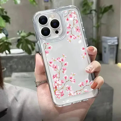 Bright Flower Art Transparent Phone Case
