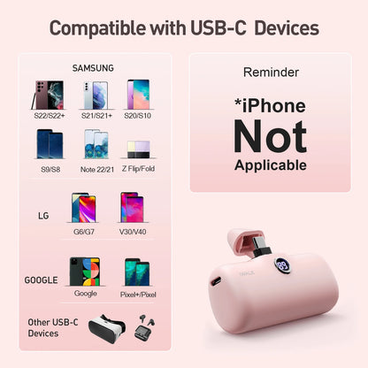 TYPE-C 4800mAh Capsule Powerbank for IPhone