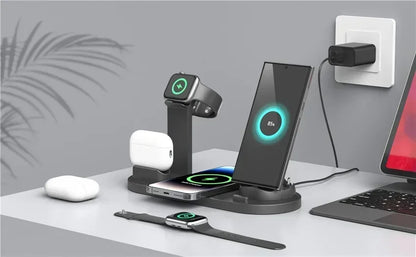 120W 7 in 1 Wireless Chargers Stand