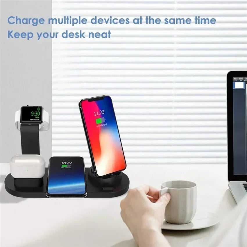 120W 7 in 1 Wireless Chargers Stand
