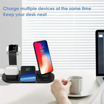 120W 7 in 1 Wireless Chargers Stand