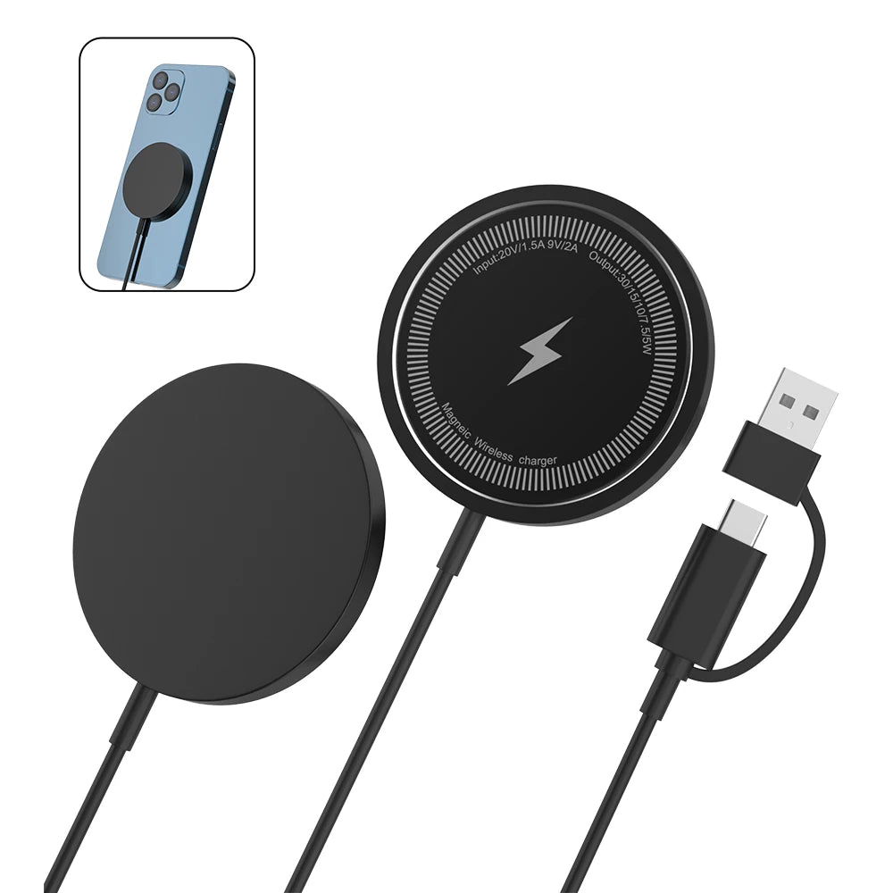 Magnetic 30W Wireless Charger Fast Charging Pad
