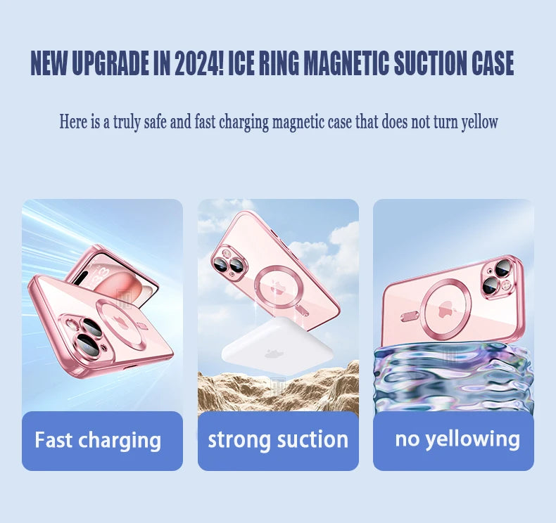 Clear Plating Ultrathin Silicone Case For iPhone