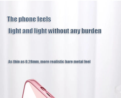 Clear Plating Ultrathin Silicone Case For iPhone
