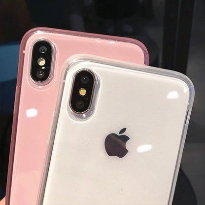 Fashion colorful Transparent Anti-shock Frame Phone Case