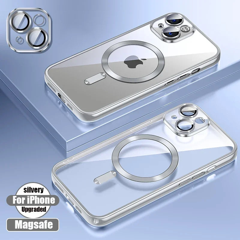 Clear Plating Ultrathin Silicone Case For iPhone