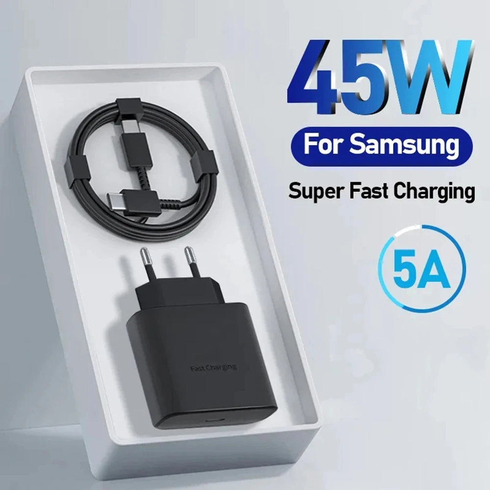 45W PD Super fast charge for  S22 S23 Ultra
