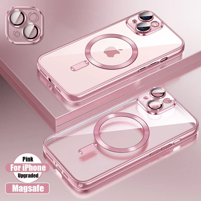 Clear Plating Ultrathin Silicone Case For iPhone