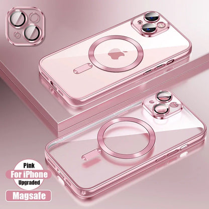 Clear Plating Ultrathin Silicone Case For iPhone