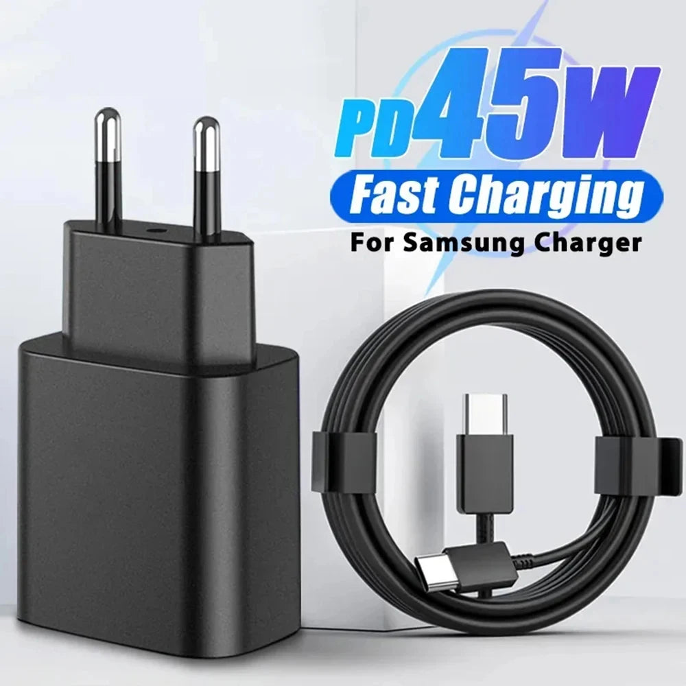 45W PD Super fast charge for  S22 S23 Ultra