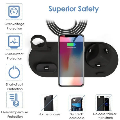 120W 7 in 1 Wireless Chargers Stand