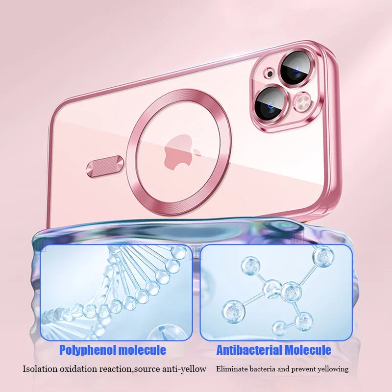 Clear Plating Ultrathin Silicone Case For iPhone