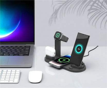 120W 7 in 1 Wireless Chargers Stand