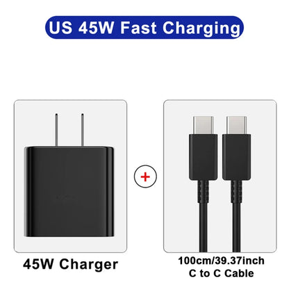 45W PD Super fast charge for  S22 S23 Ultra