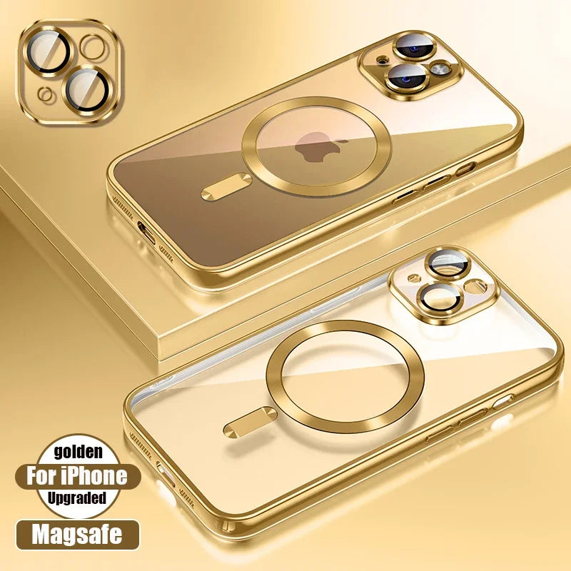 Clear Plating Ultrathin Silicone Case For iPhone