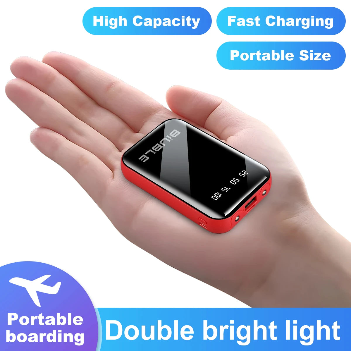 15000mAh Portable Mini USB LED Power Bank