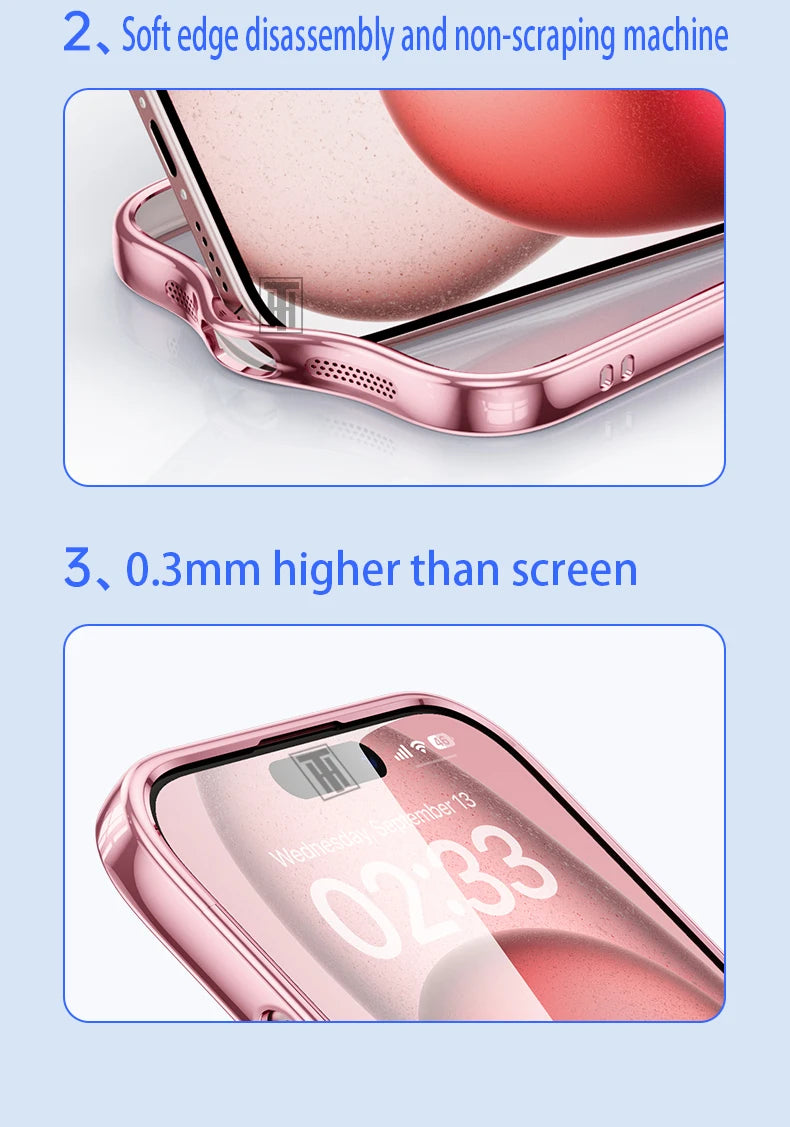 Clear Plating Ultrathin Silicone Case For iPhone