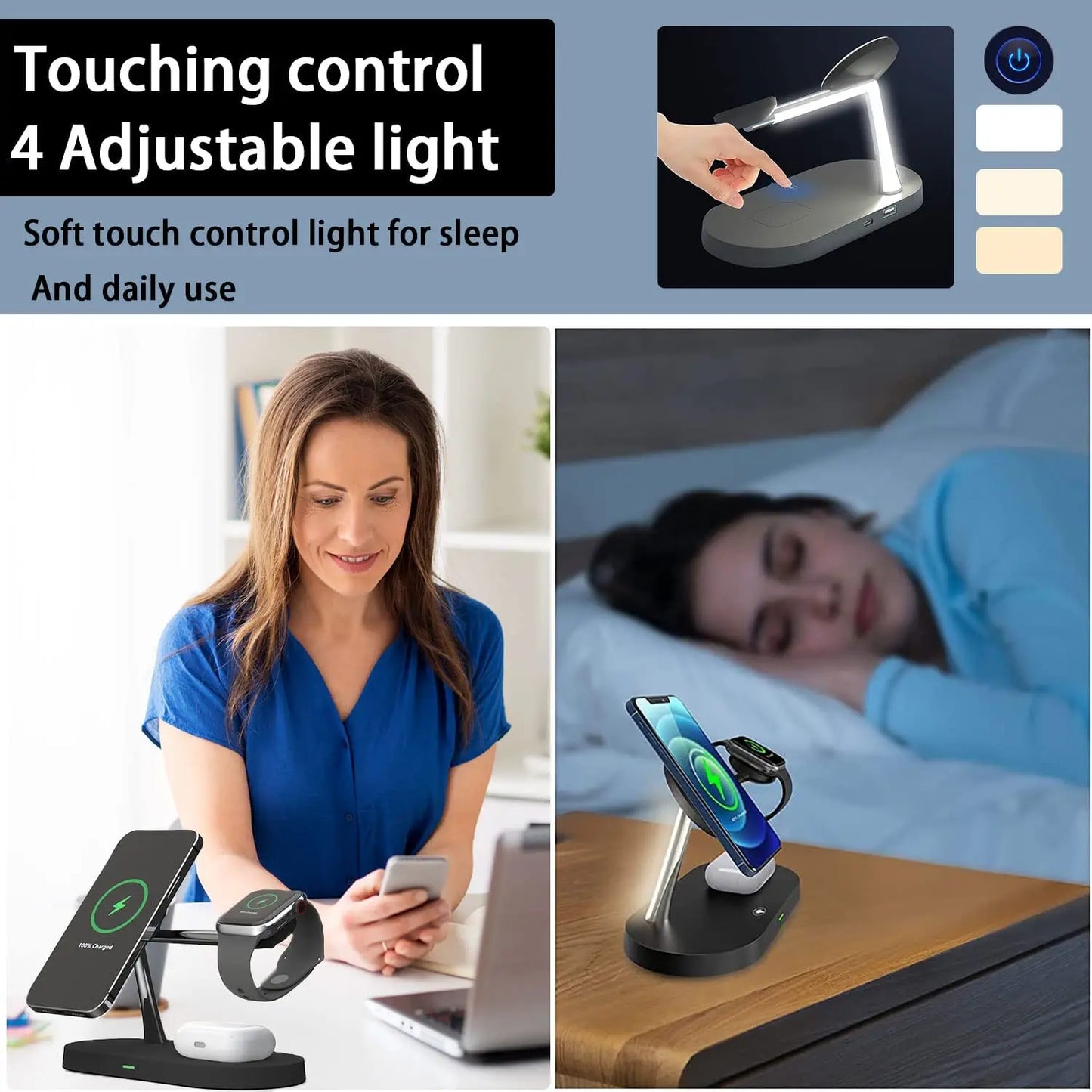 3 in 1 Wireless Charger Stand For iPhone
