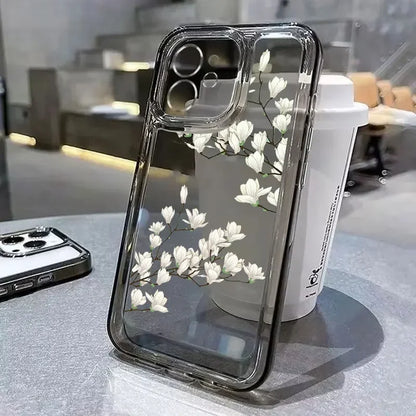 Bright Flower Art Transparent Phone Case