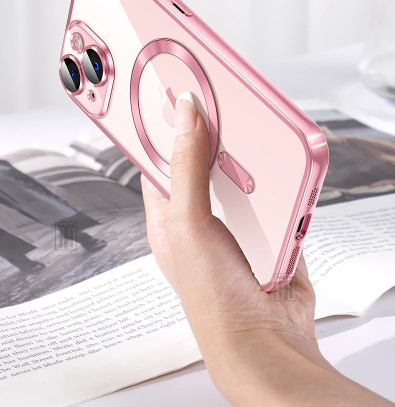 Clear Plating Ultrathin Silicone Case For iPhone