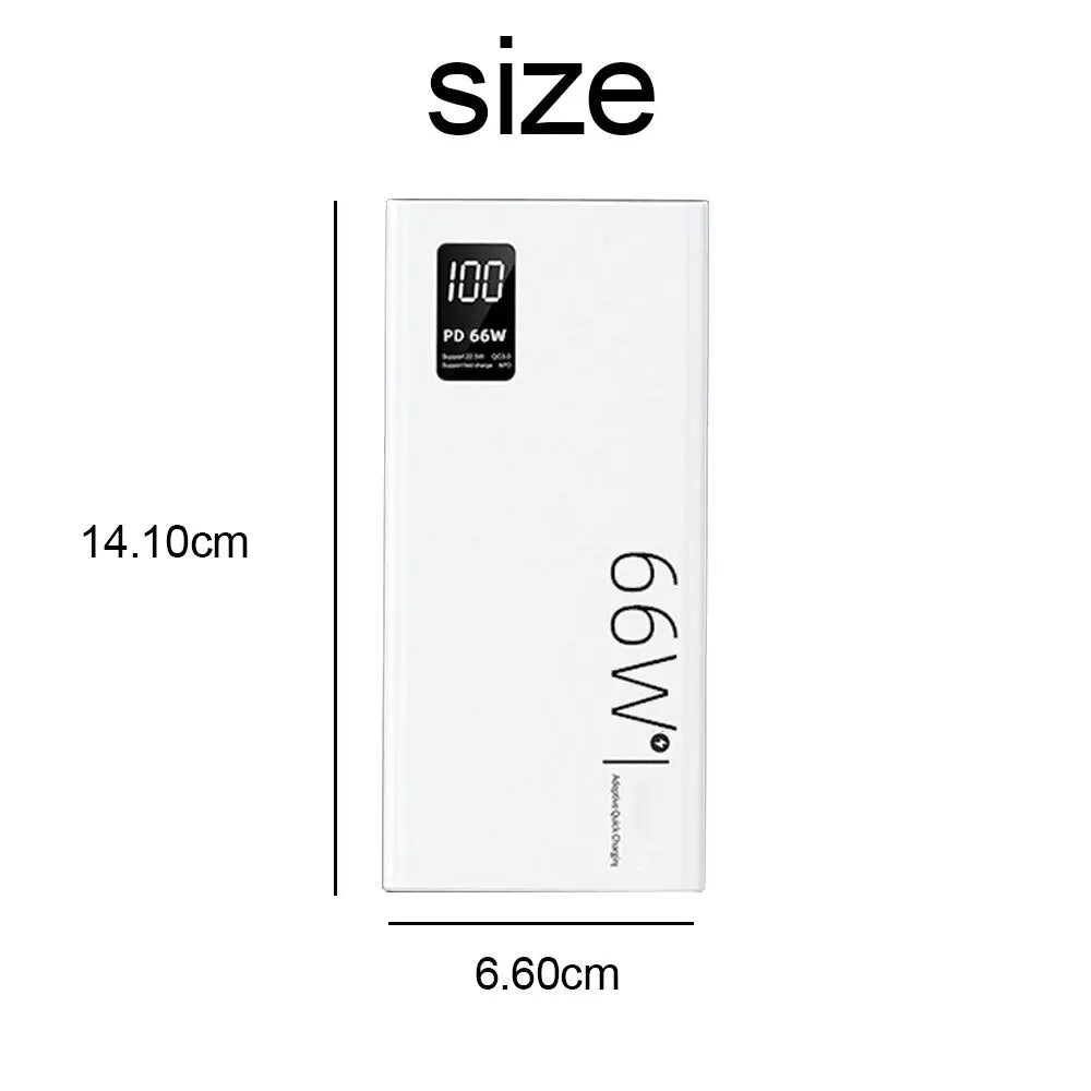 Portable 20000Mah Power Bank Pack Fast Charger