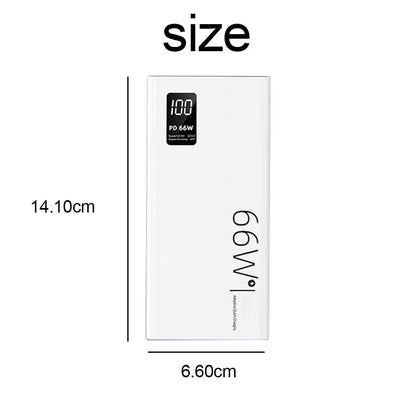 Portable 20000Mah Power Bank Pack Fast Charger