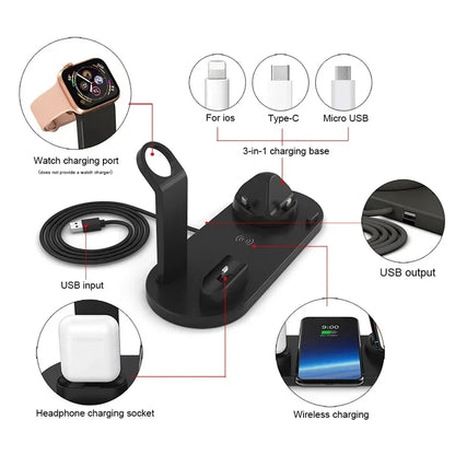 120W 7 in 1 Wireless Chargers Stand