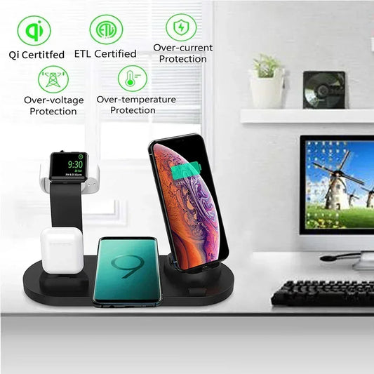 120W 7 in 1 Wireless Chargers Stand